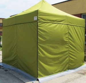 Nůžkový stan 3x3 m žlutozelený